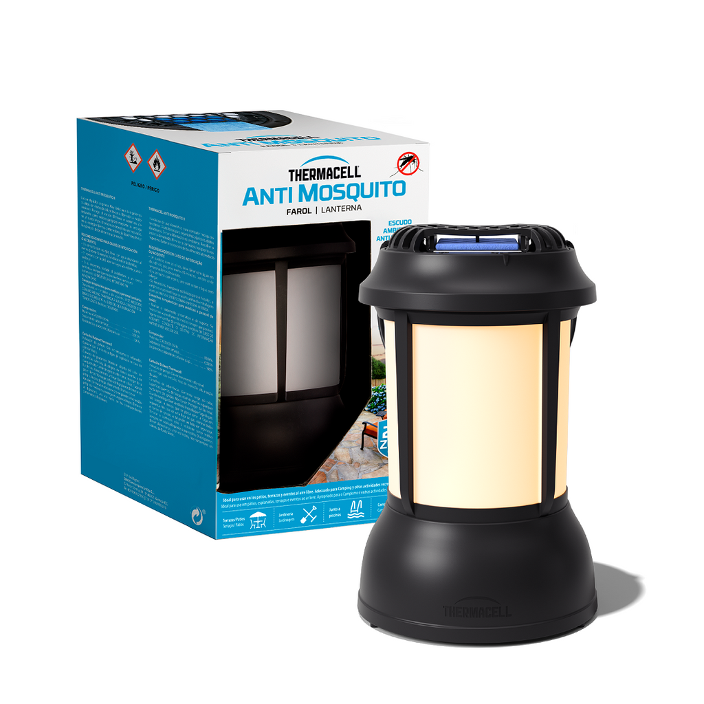 Thermacell Farol Antimosquitos para Exteriores con Luz – Protección 20 m², Sin DEET