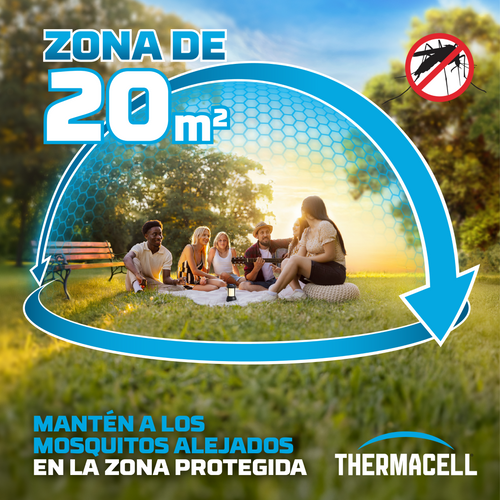 Thermacell Difusor Antimosquitos Backpacker, Sin DEET, 12H Protección