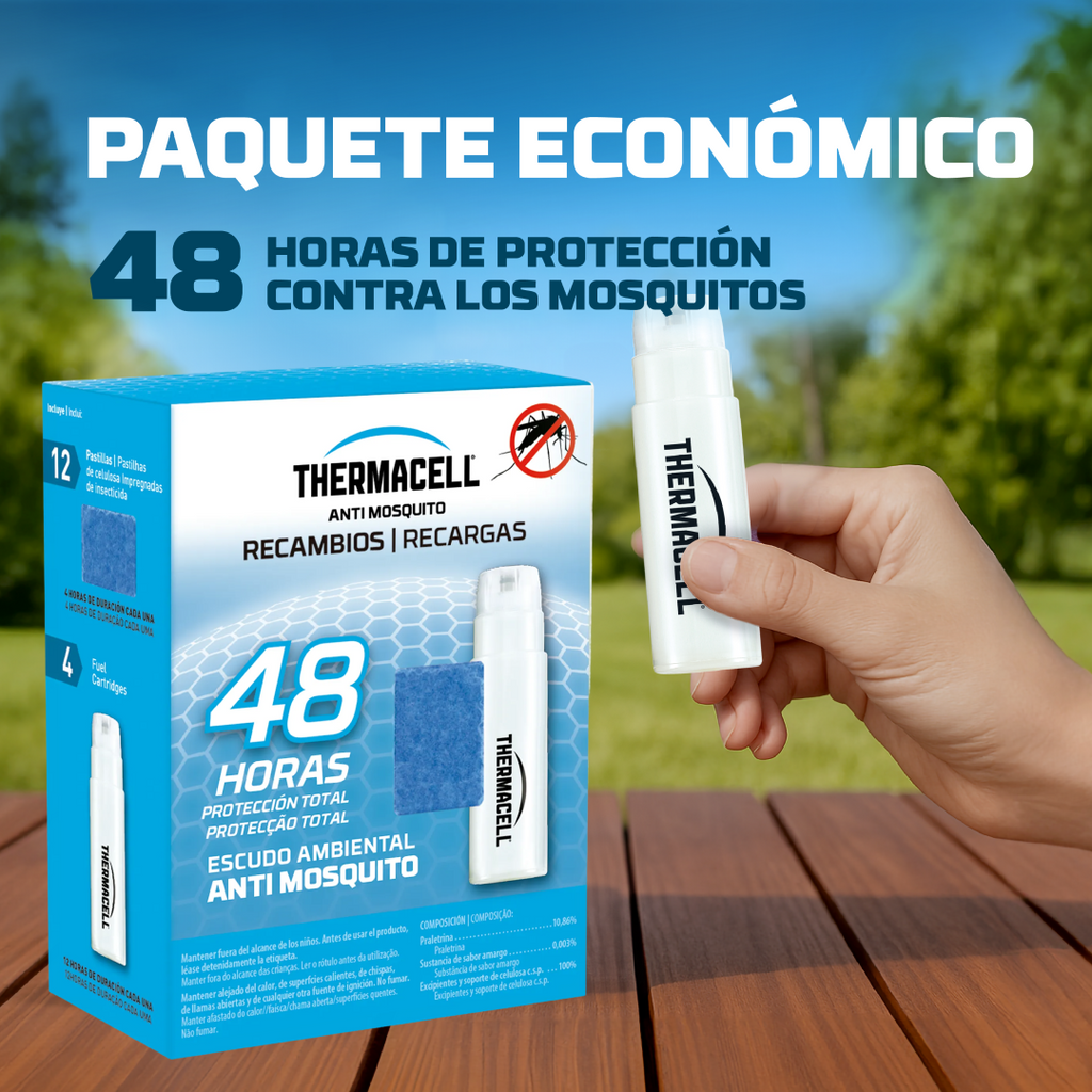 Thermacell Recambio Antimosquitos – Protección 20 m², 48 Horas