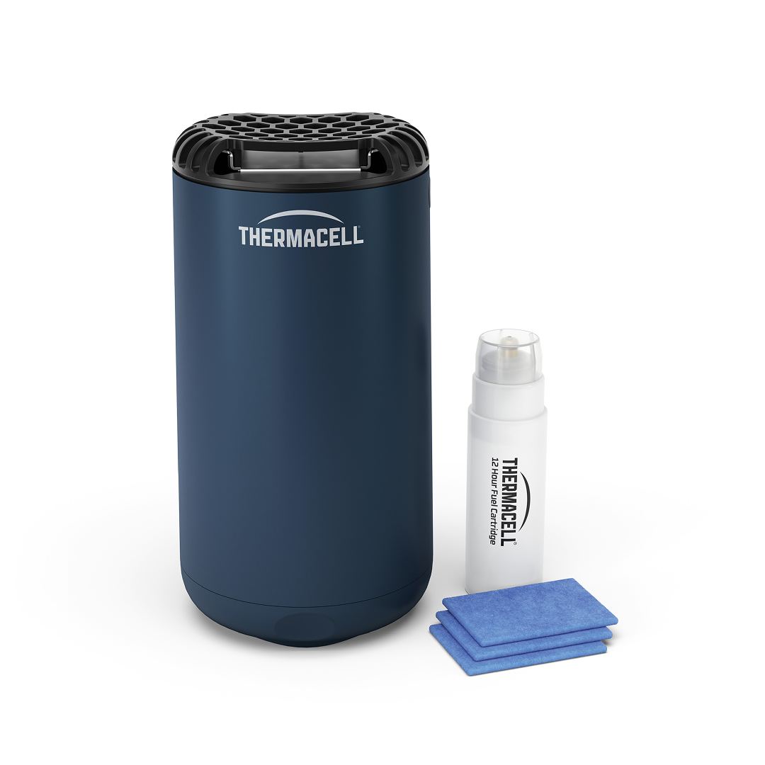Thermacell Difusor Antimosquitos para Exteriores – Protección 20 m², Sin DEET, Navy