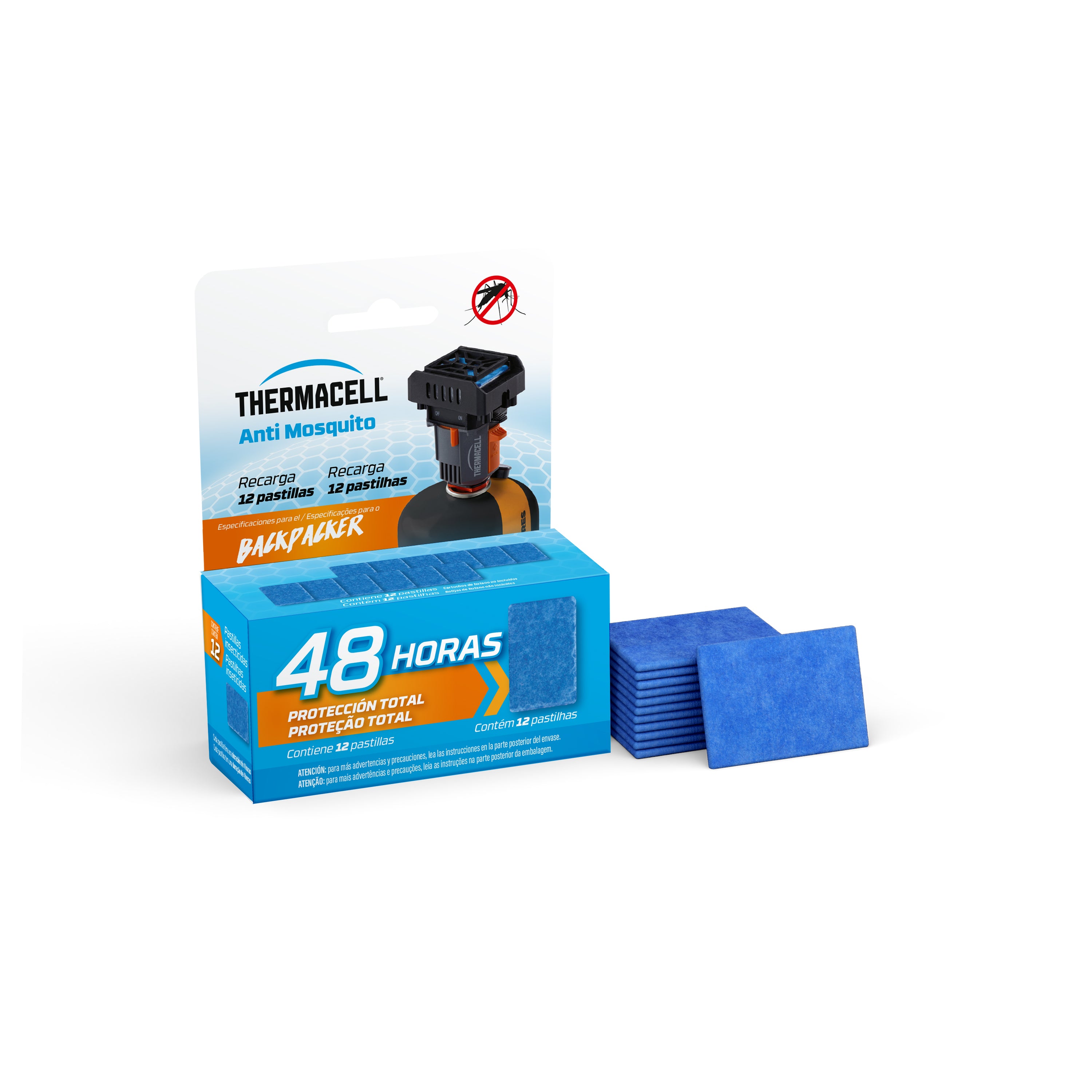 Thermacell Recambio Backpacker (sólo pastillas) 48 Horas